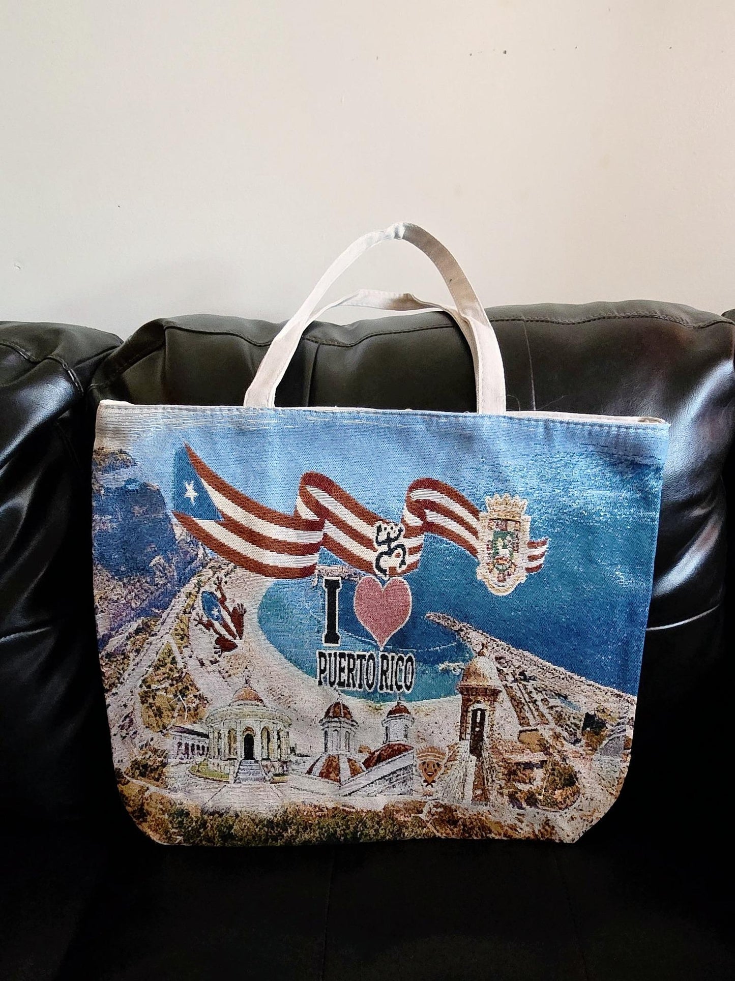 Puerto Rico Flag Tote/Beach Bag
