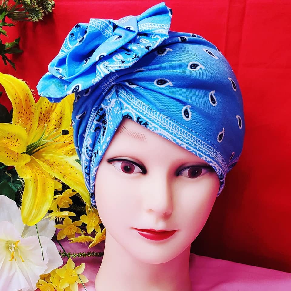 Big Flower Decor head wrap One size fits all!