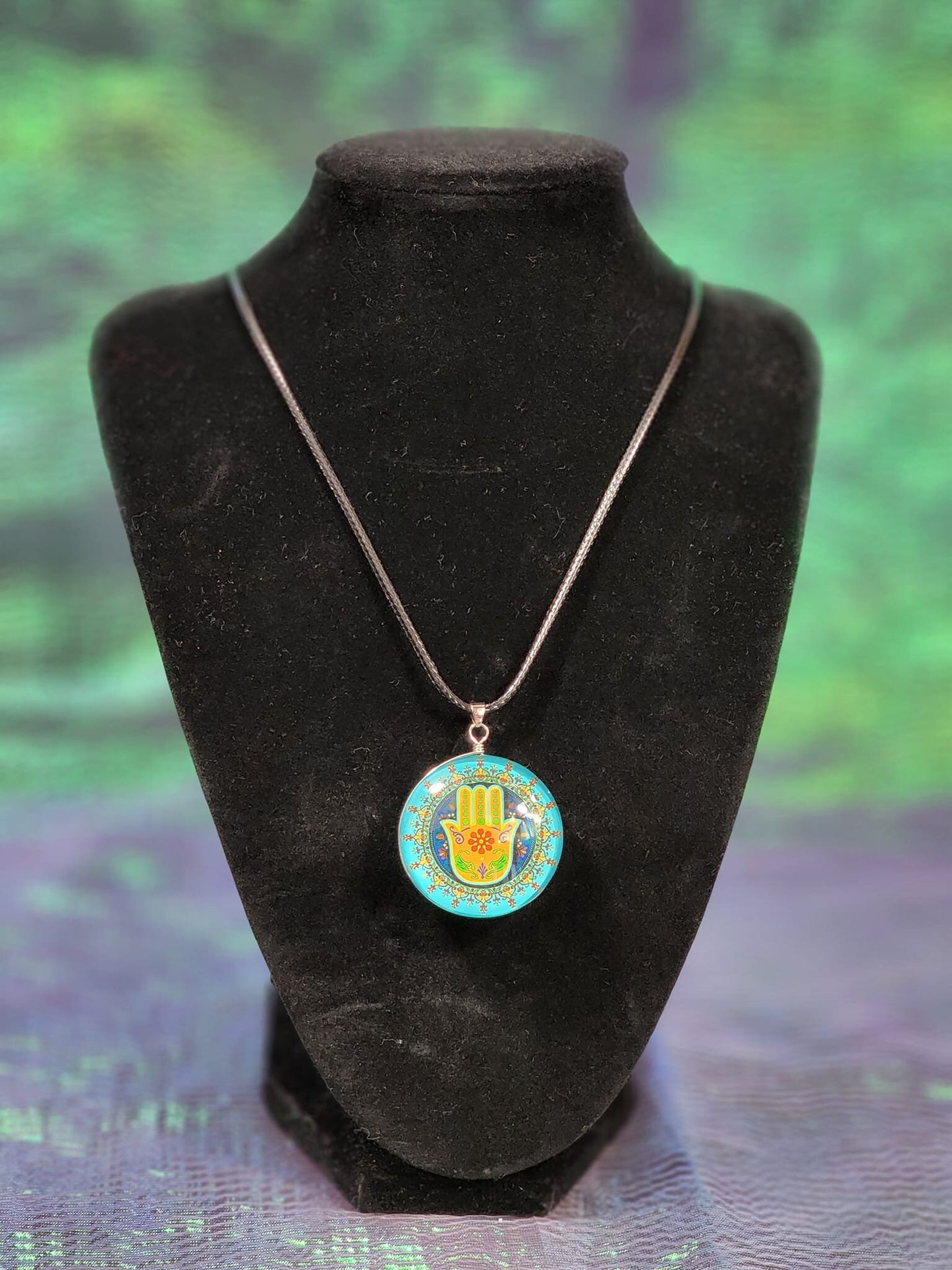 Hamsa hand ( Blessings, Power and Strength) Necklace
