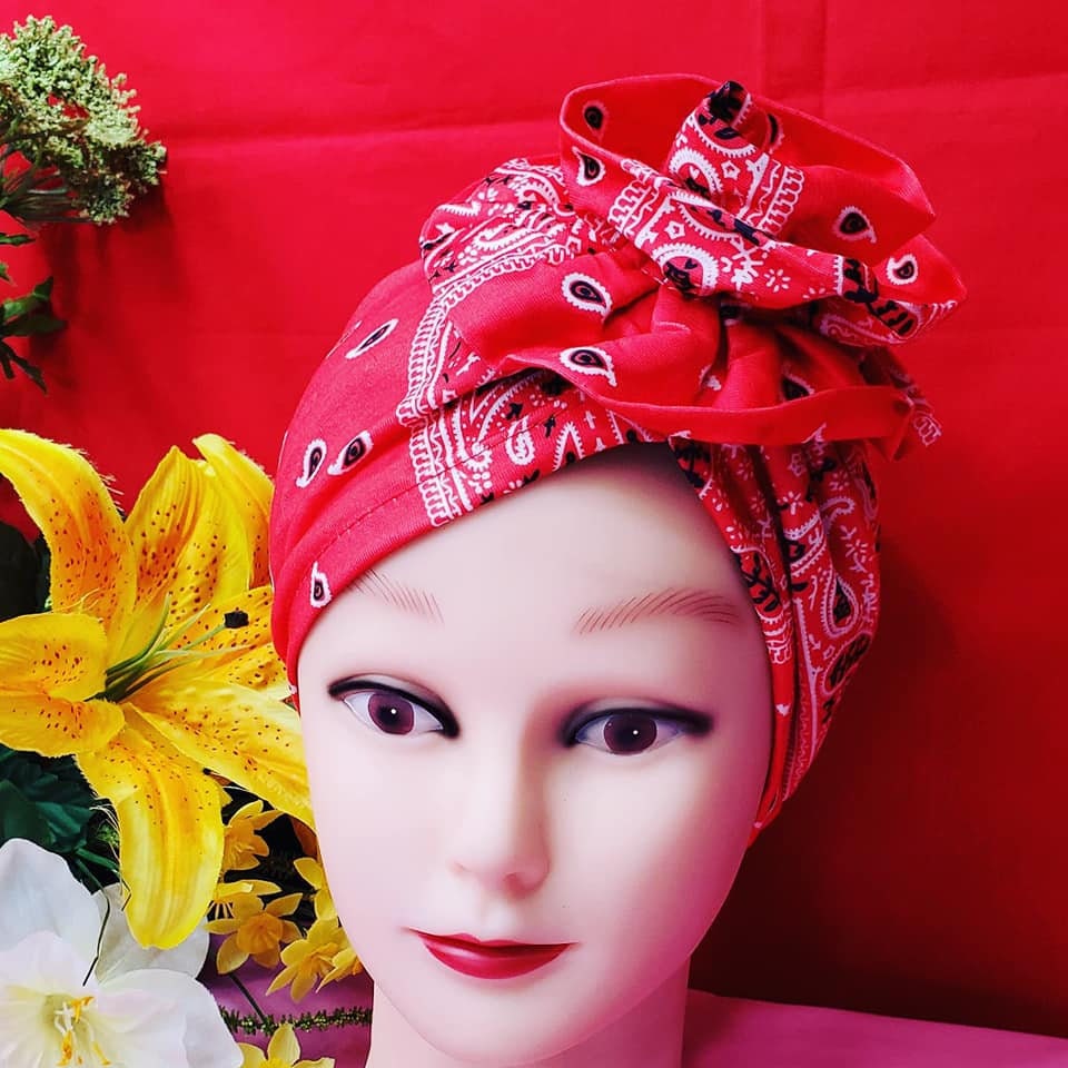 Big Flower Decor head wrap One size fits all!