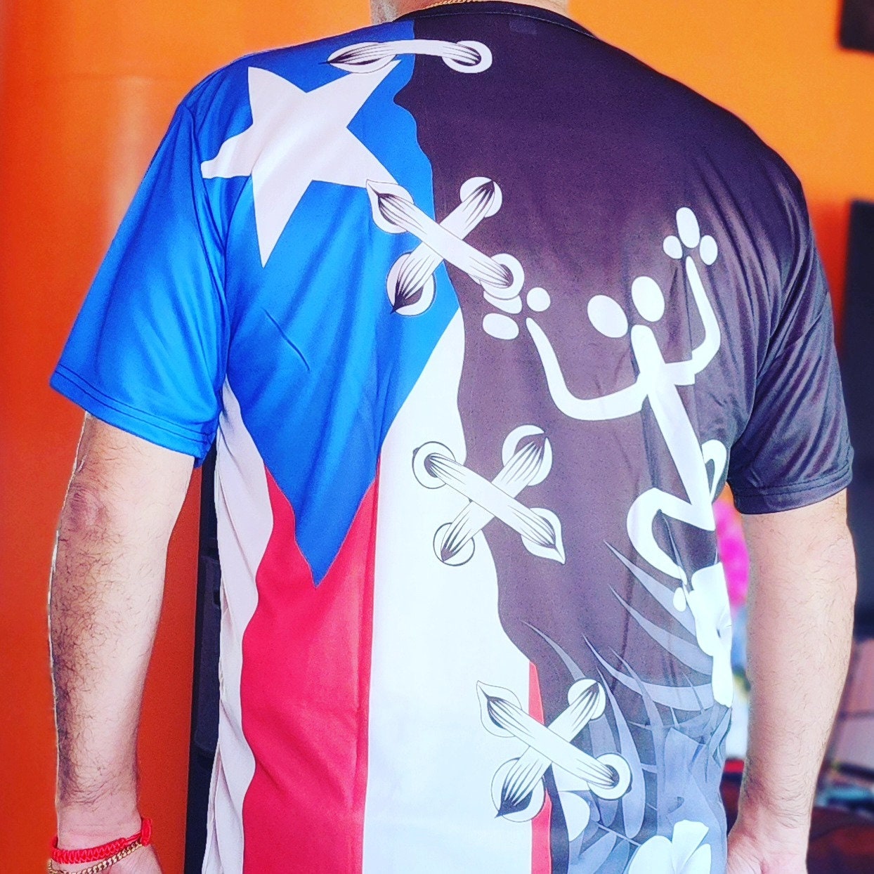 Puerto Rico Flag taino coqui rock frog t-shirts