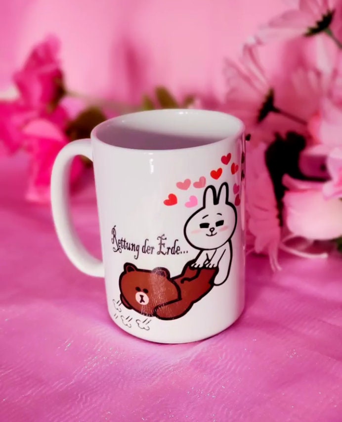 Sublimation Cony Brown Coffee, Tea, Hot Chocolate, Mug 15oz