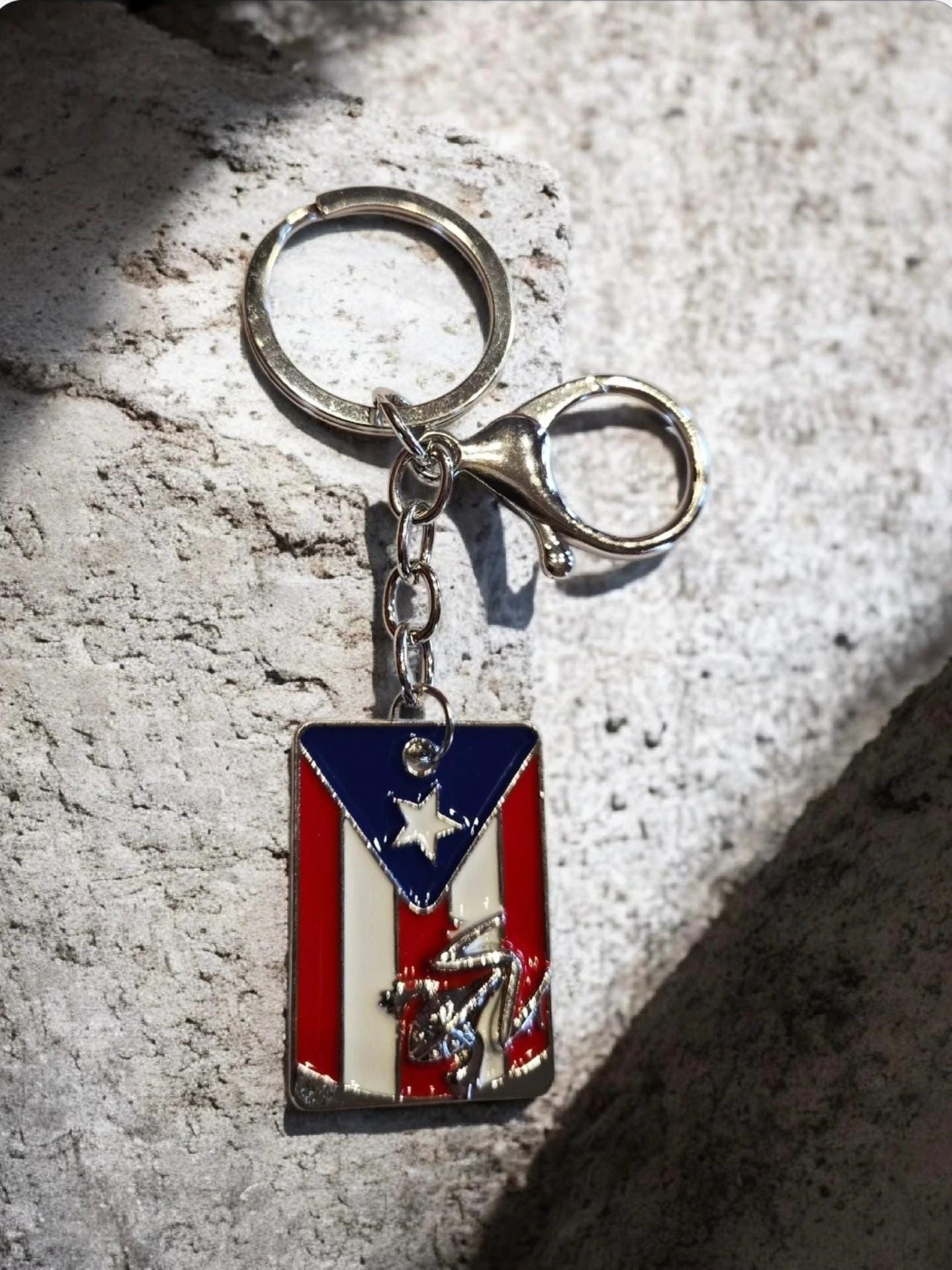 Puerto Rico Flag Keychain
