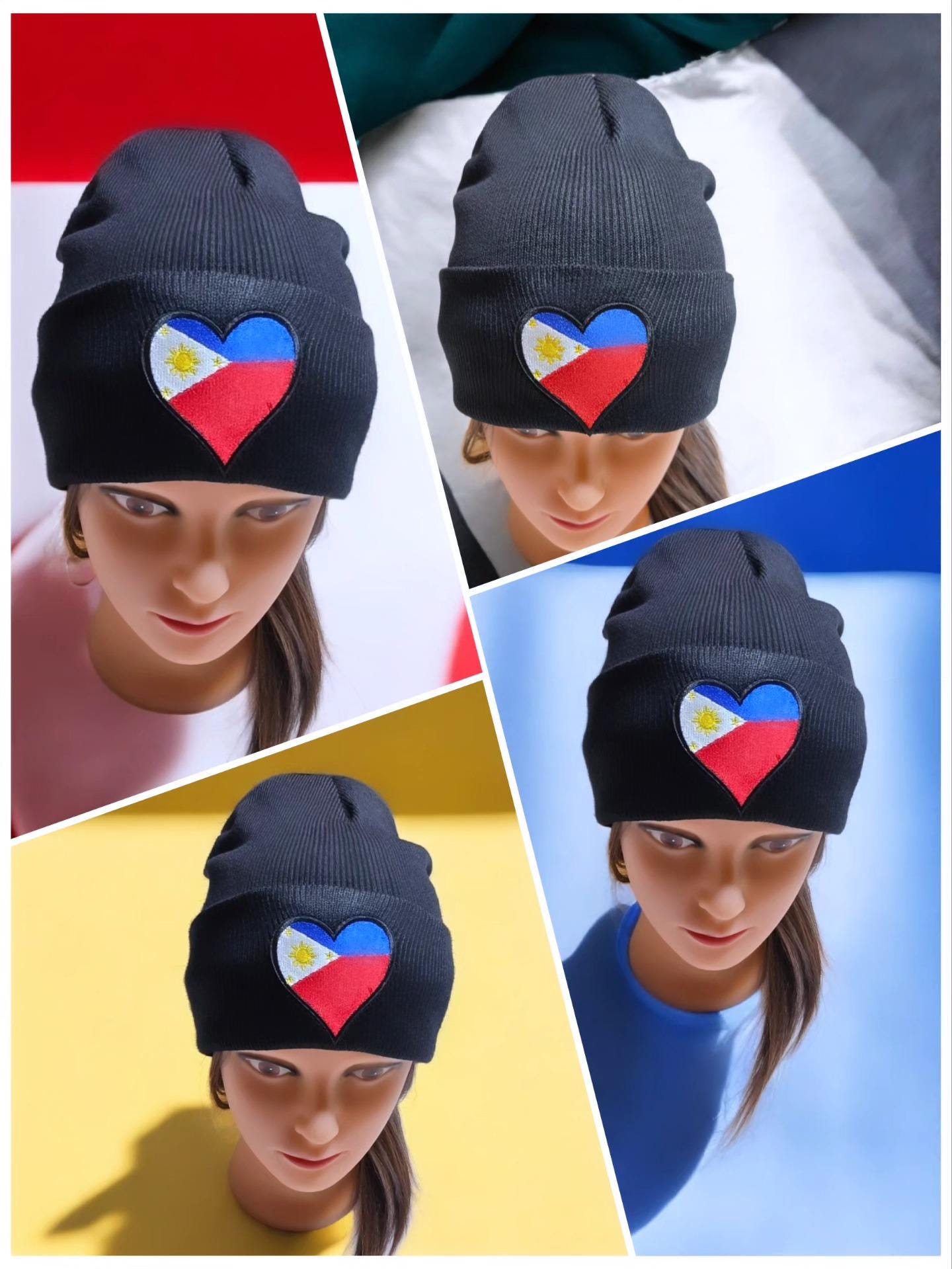 Philippine Flag Winter hat "Bonete"