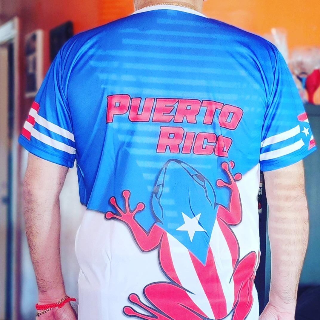 Puerto Rico Flag taino coqui rock frog t-shirts