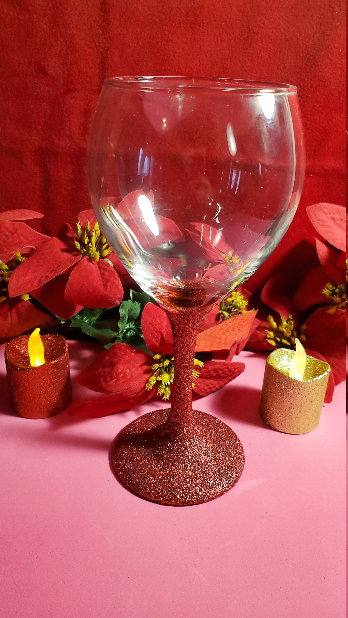 Gliterred Wine Glasses