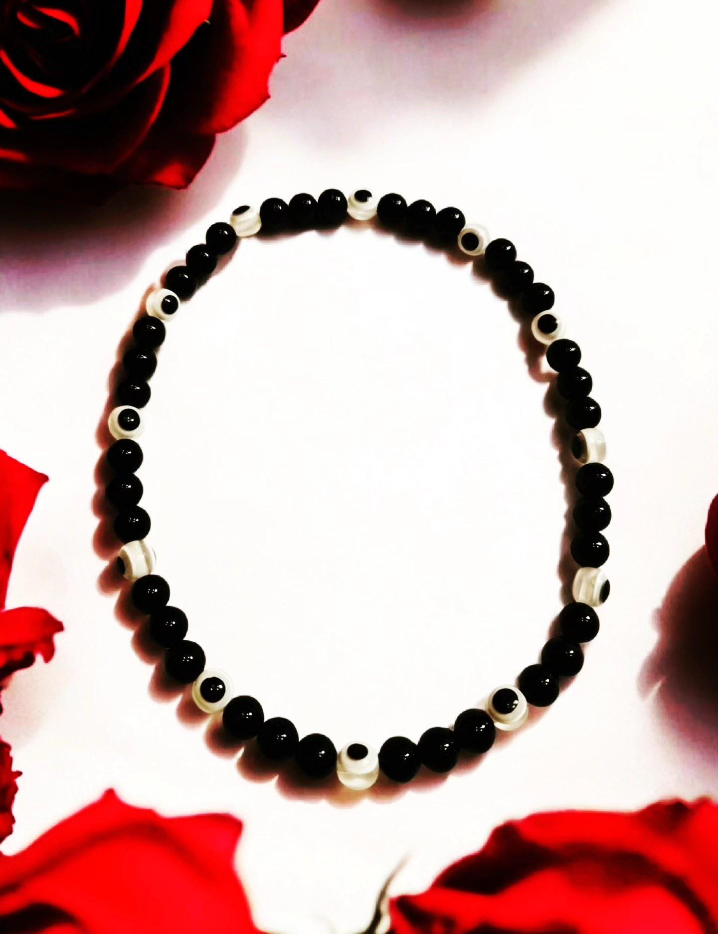Stretchable Evil Eye Protection Beaded Necklace