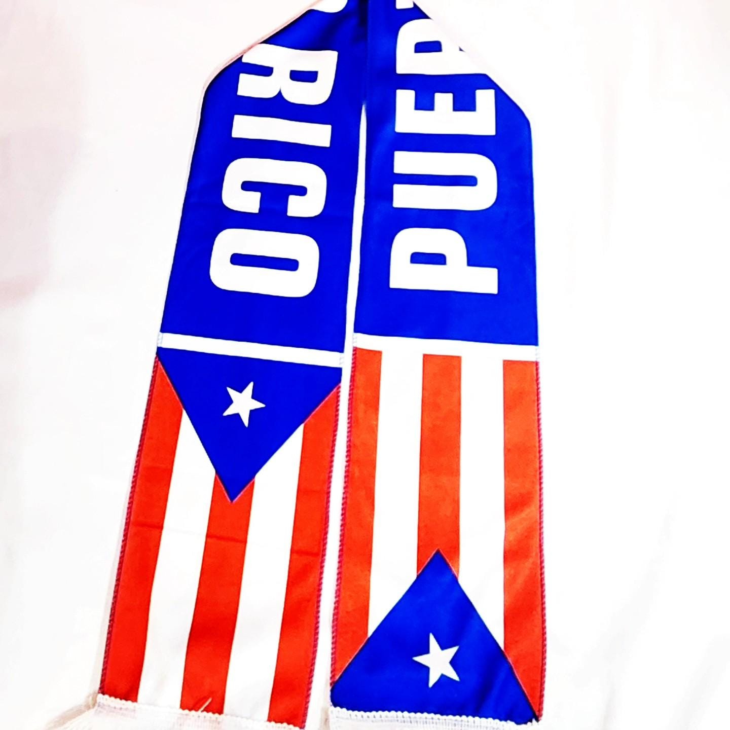 Puerto Rico Flag Scarf (54 x6 inches)