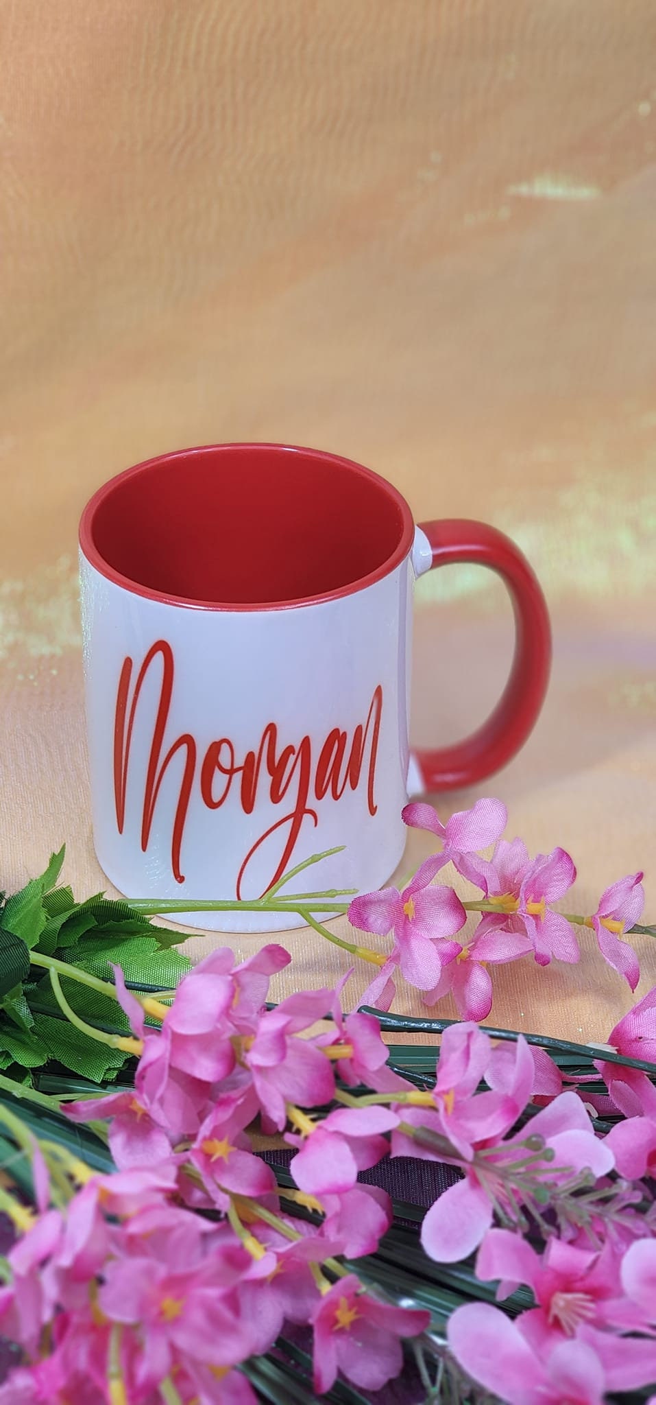 Red & White Sublimated Coffee Mug