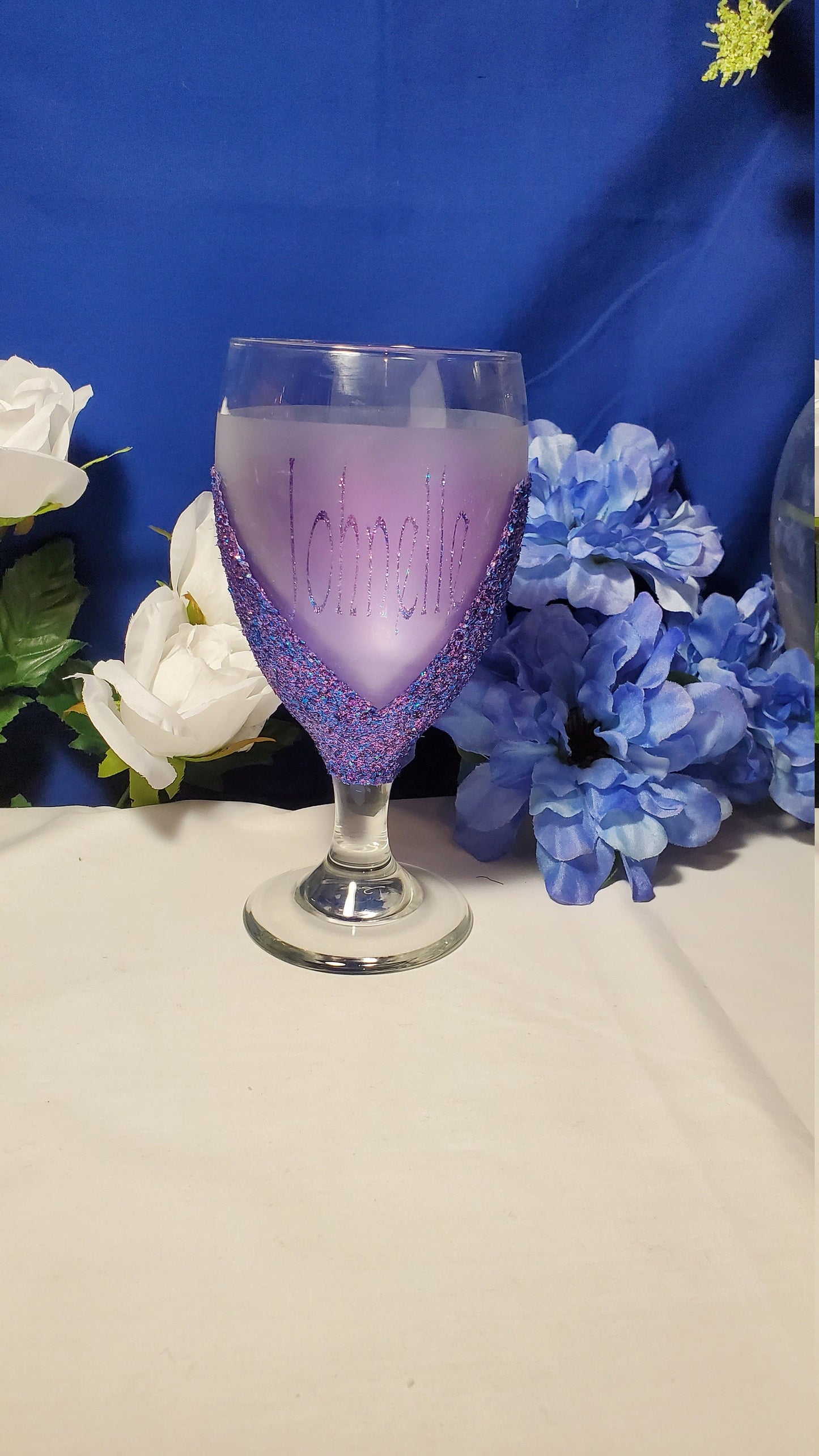 Etched/Glitter Glasses 16oz 487cm
