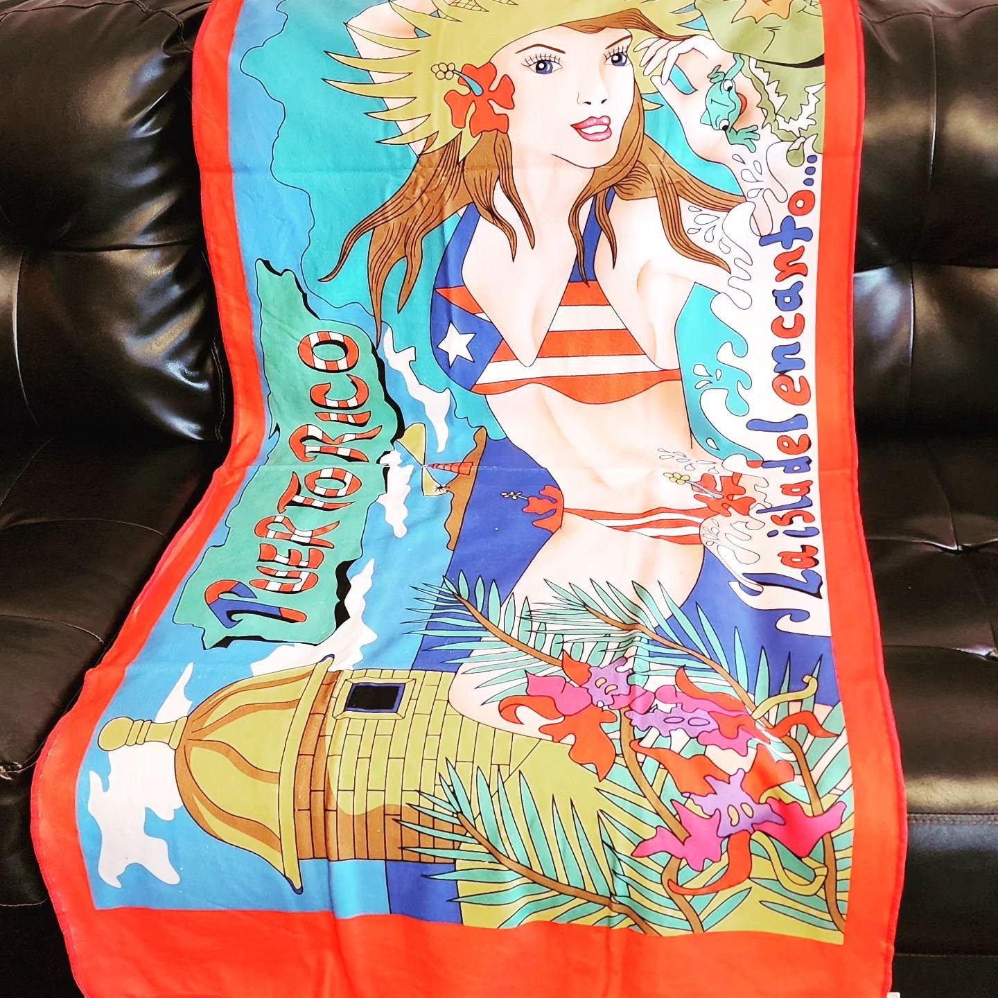 Summer Puerto Rico Beach Super Fine Towel