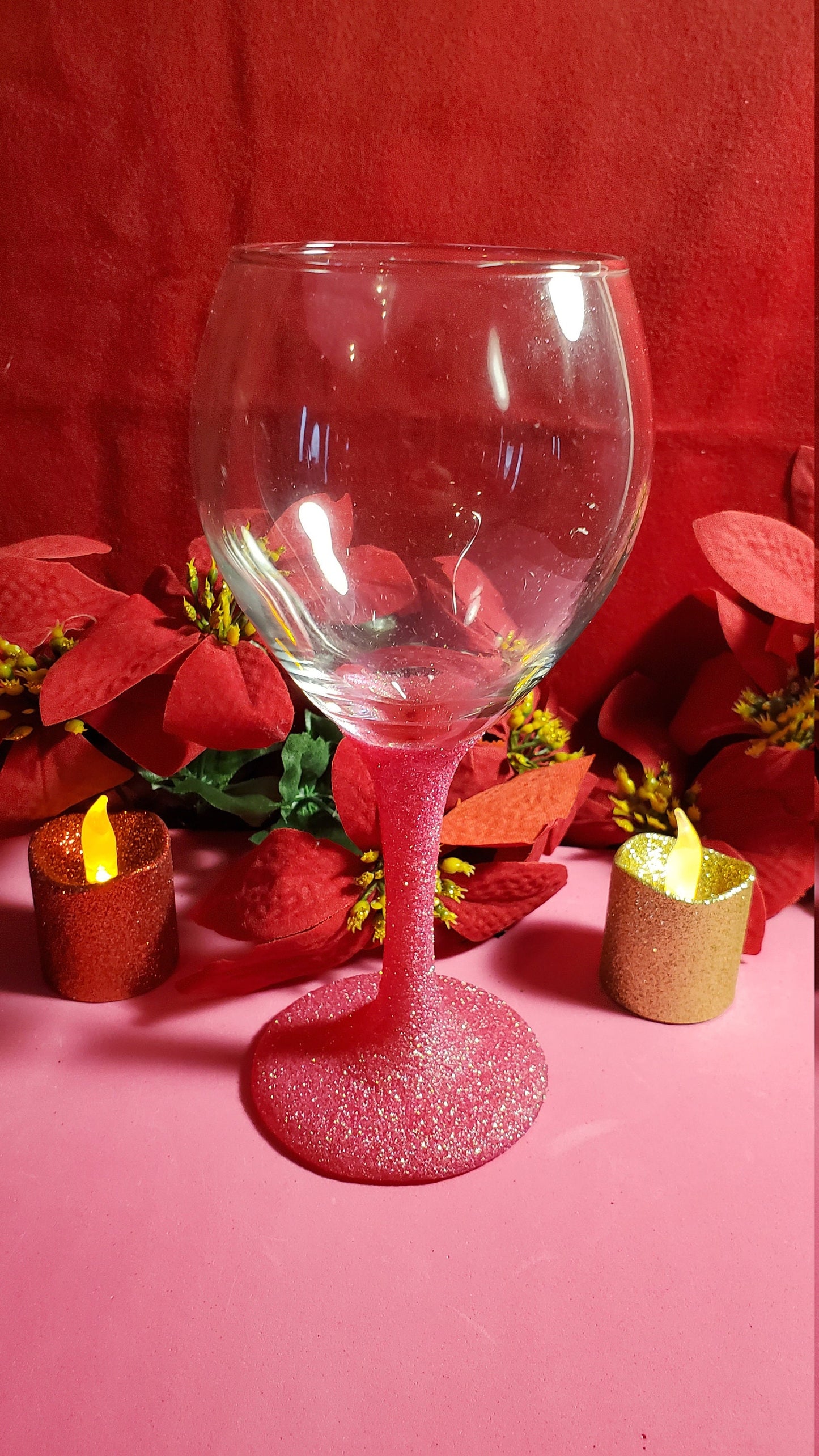 Gliterred Wine Glasses