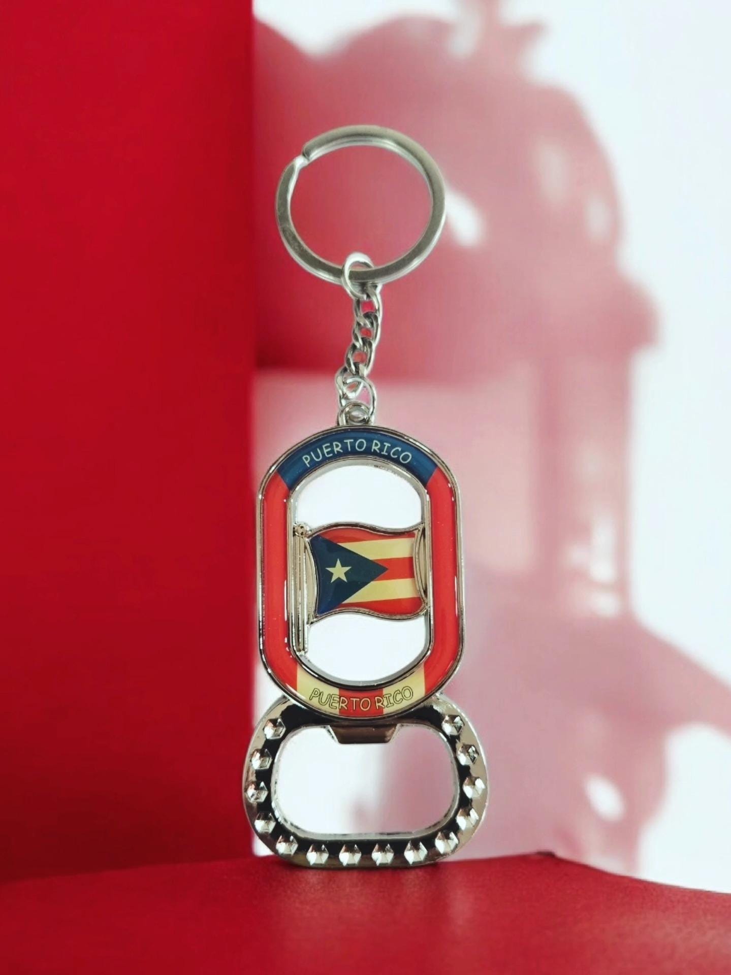 Puerto Rico Flag Bottle Opener/ Keychain