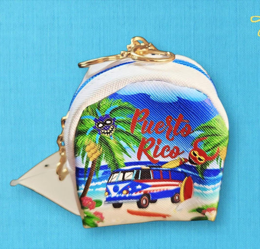 Puerto Rico Coin purse Backpack bag Key chain