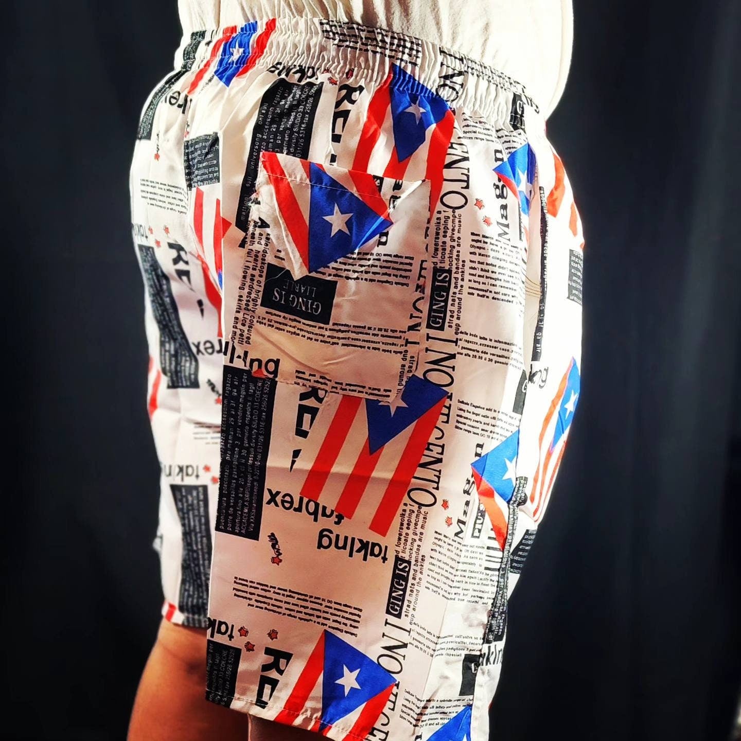Men's Puerto Rico swimming trunks.