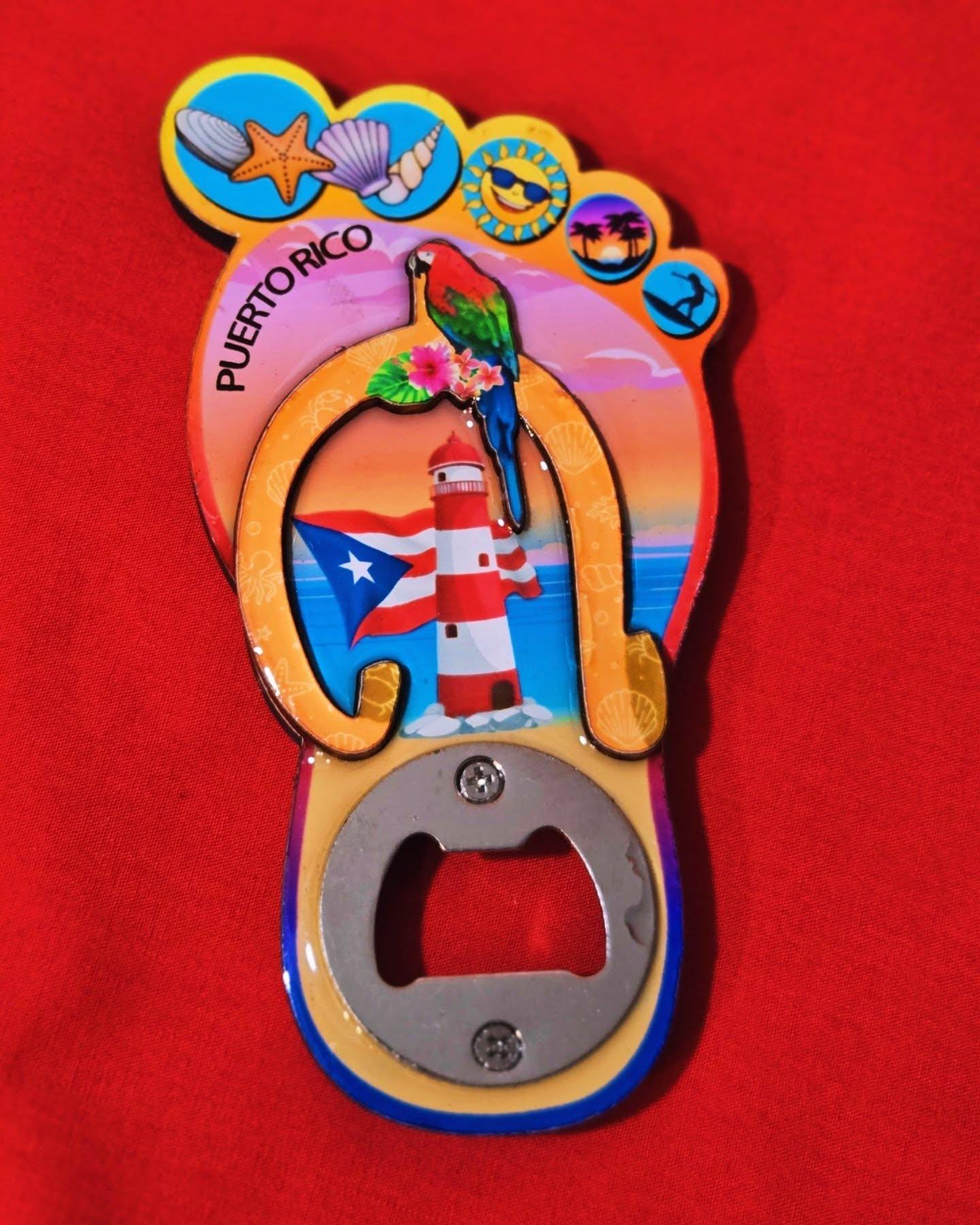 Puerto Rico refrigerator magnet & bottle opener