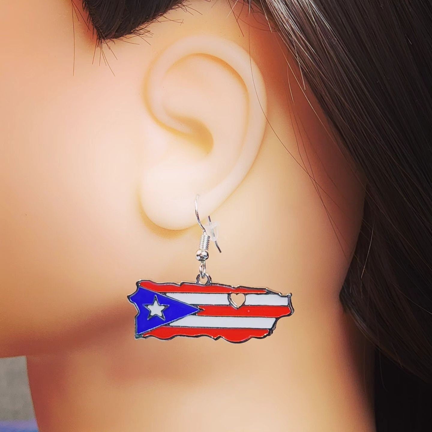 Puerto Rico Flag Earrings