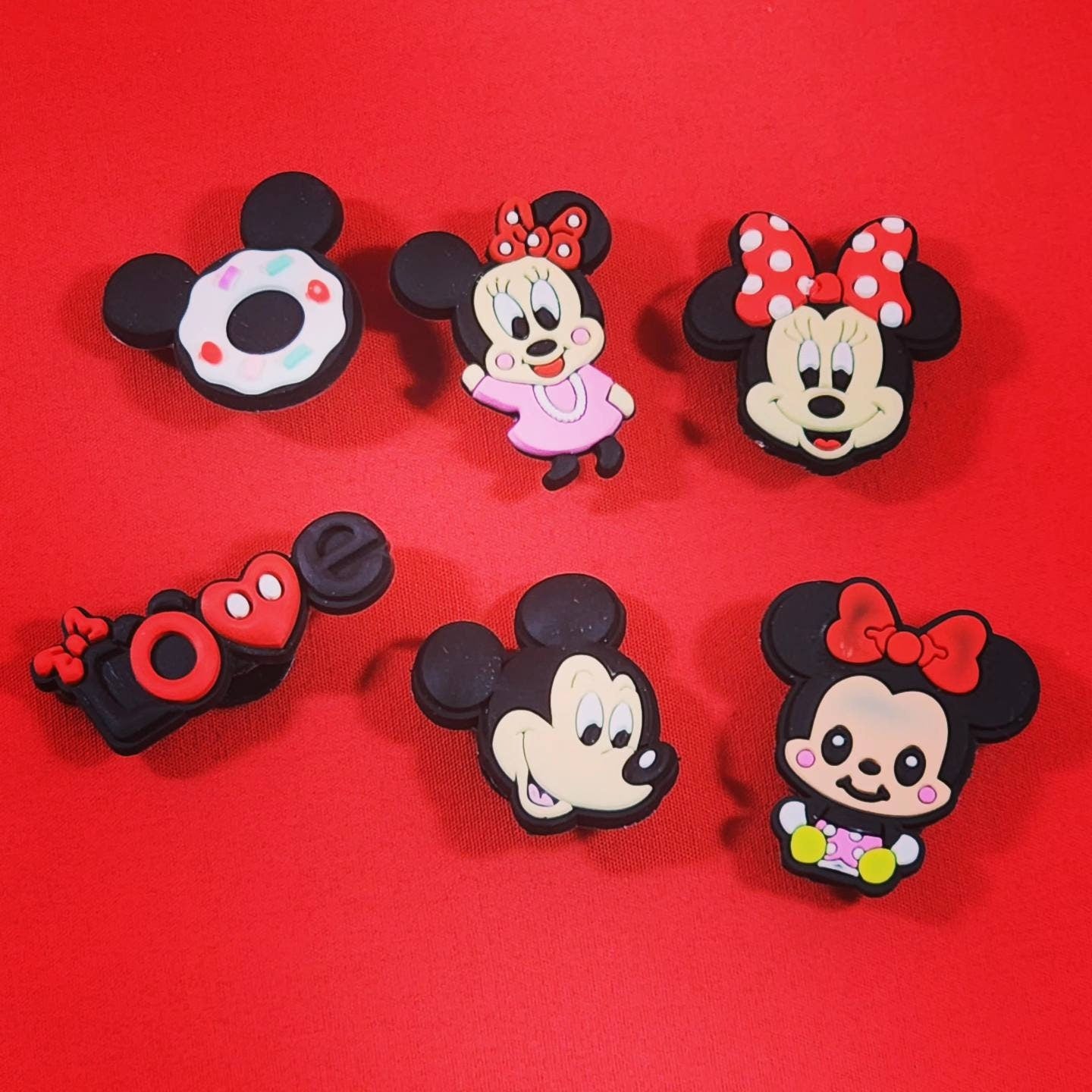 6-Pack Mario & Disney Shoe Croc Charms