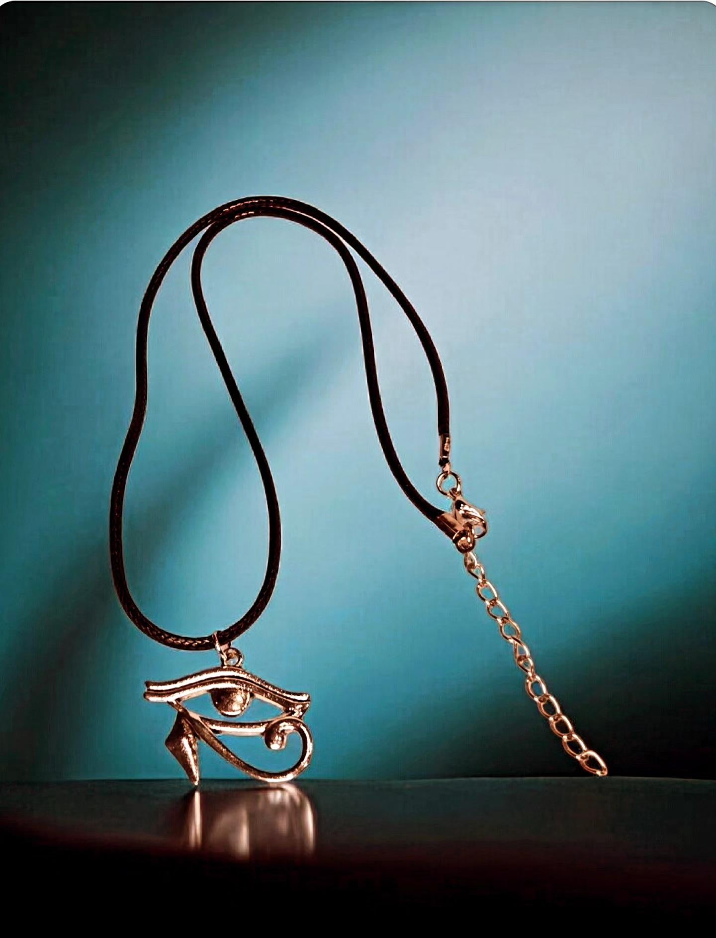 Eye of Horus, Hamsa Horus Hand, Protection Necklace
