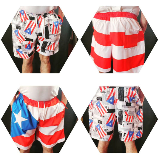 Men's Puerto Rico swimming trunks.