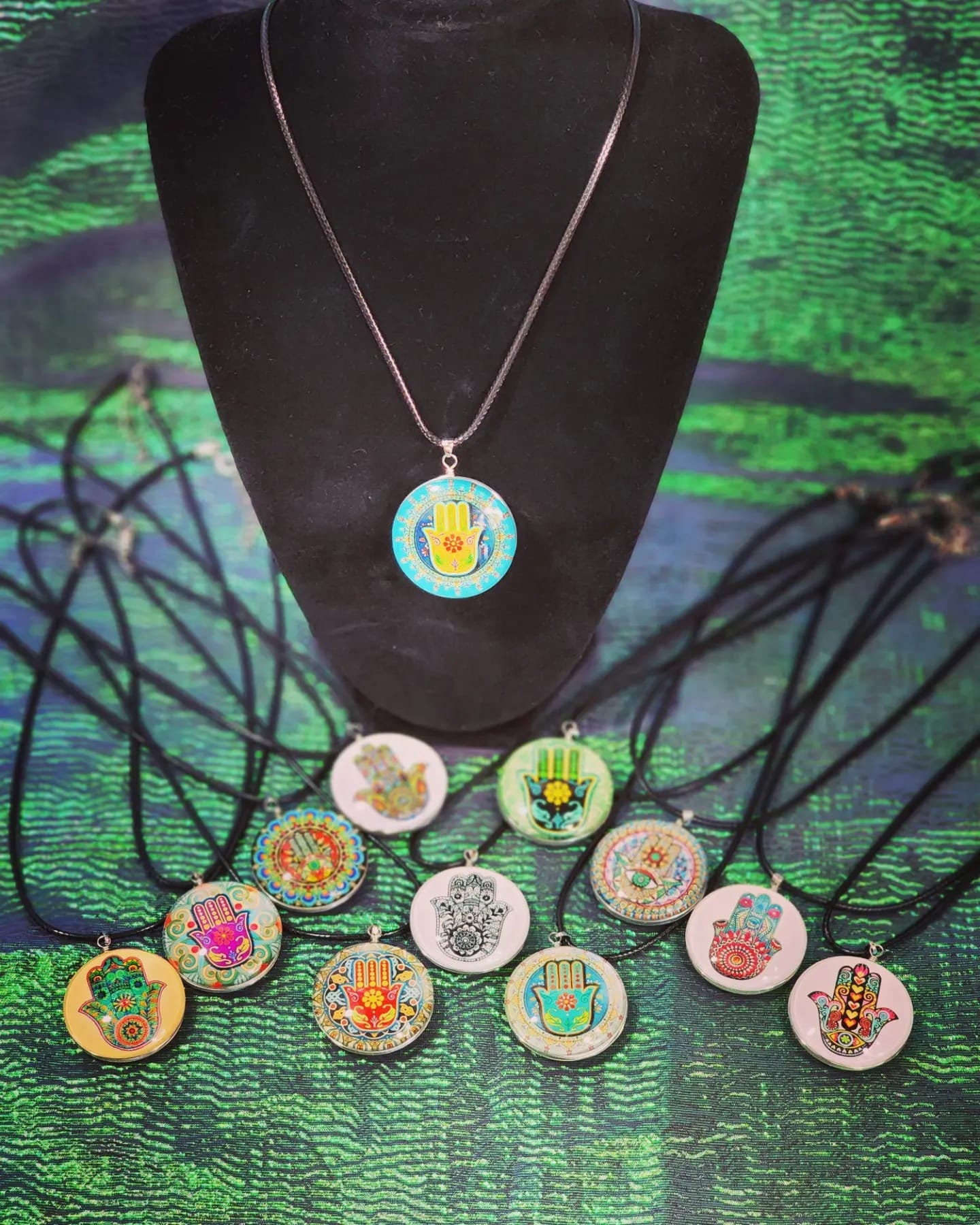 Hamsa hand ( Blessings, Power and Strength) Necklace