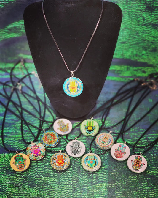 Hamsa hand ( Blessings, Power and Strength) Necklace