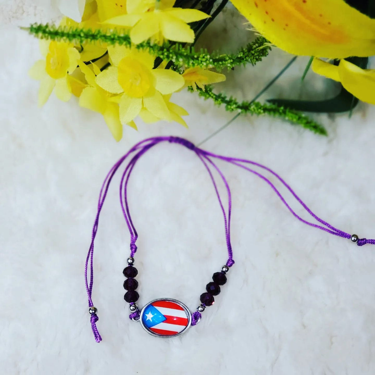 Adjustable Beaded Puerto Rico Flag Bracelets!