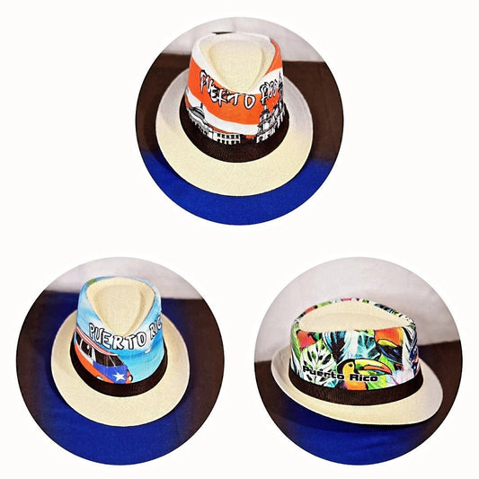 Puerto Rico Fedora Straw Hats
