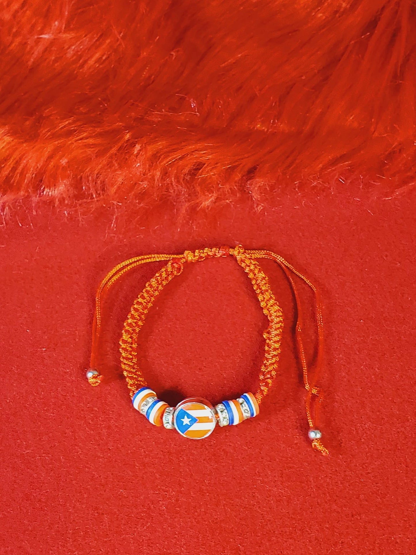 Adjustable Puerto Rico Flag Beaded Bracelets!
