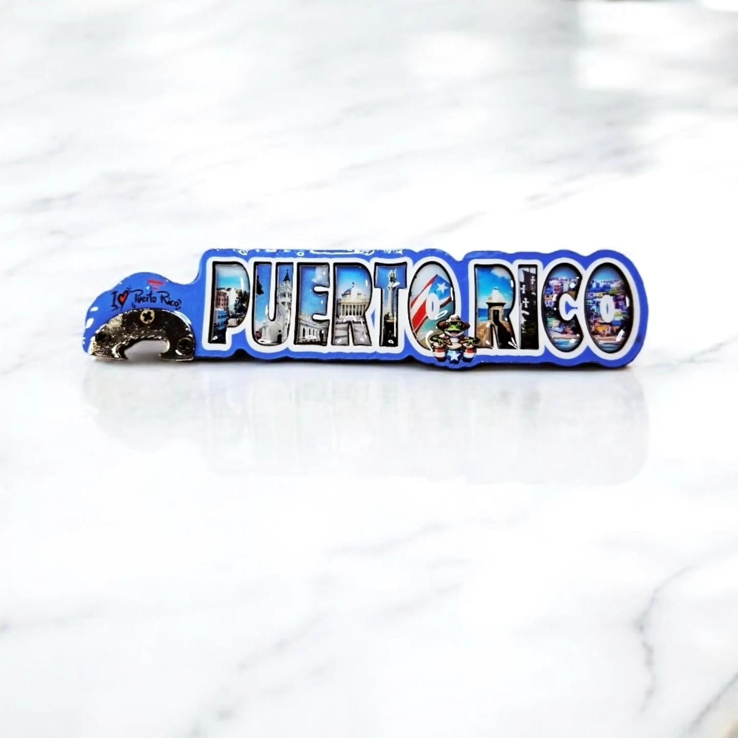 Puerto Rico Refrigerator Bottle Opener Magnet