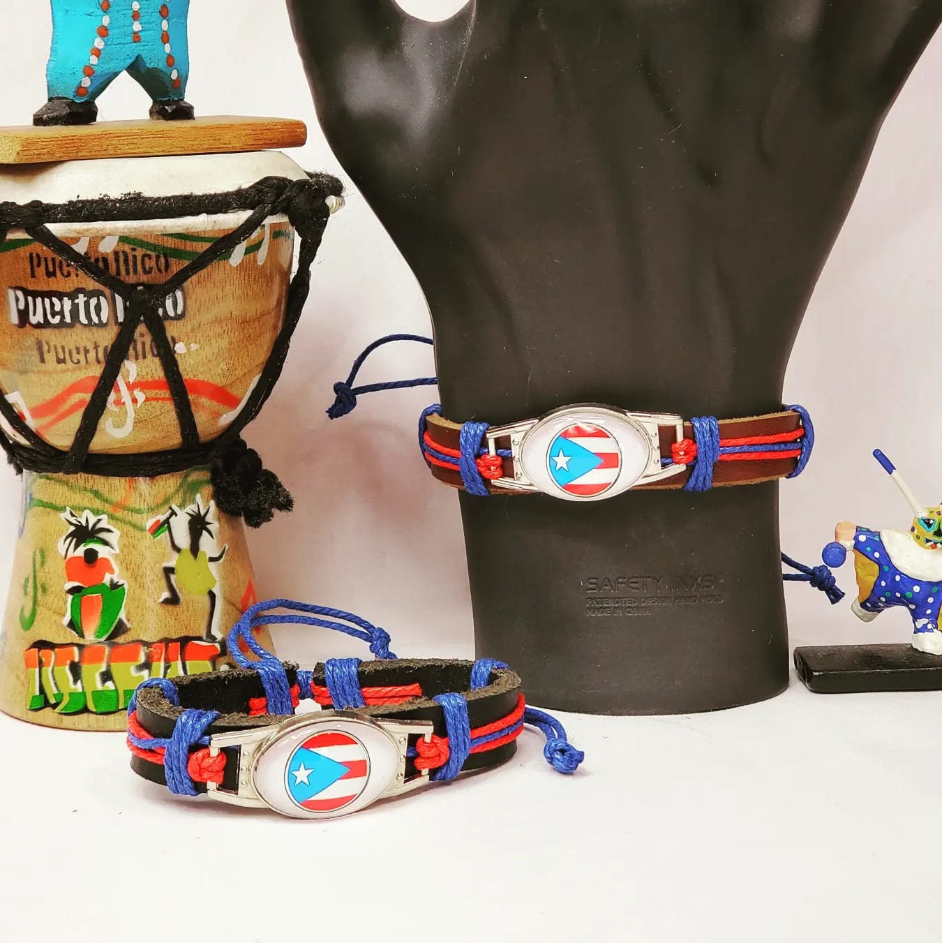 Puerto Rico Flag Adjustable Bracelets!