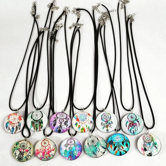 Moonfly dream Catcher Necklaces