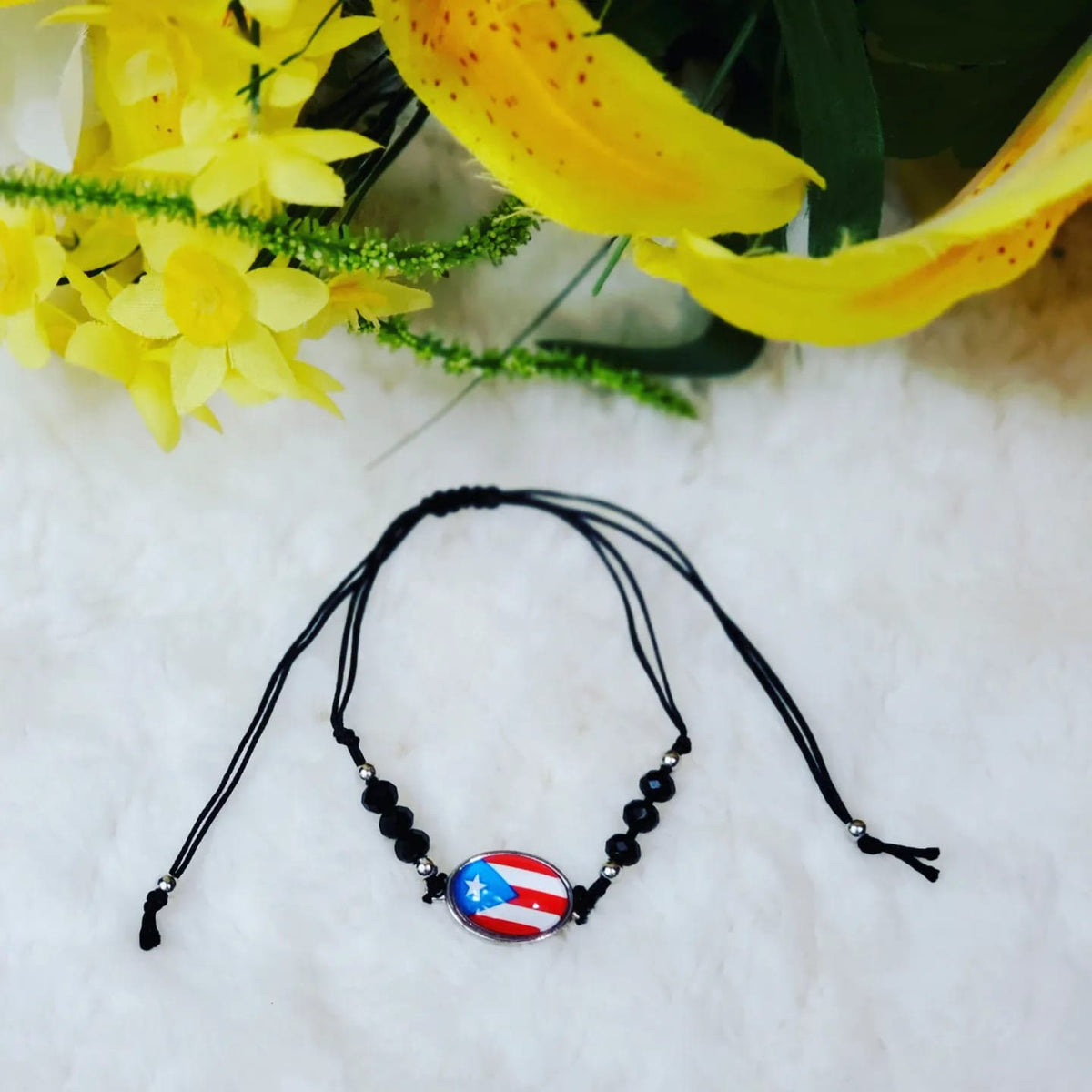 Adjustable Beaded Puerto Rico Flag Bracelets!
