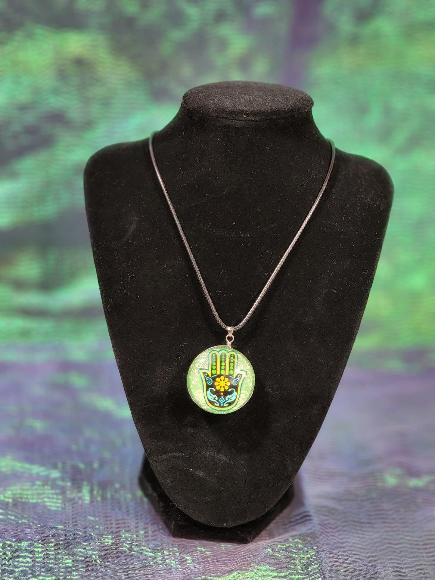Hamsa hand ( Blessings, Power and Strength) Necklace