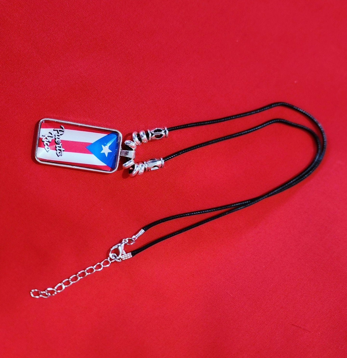 Puerto Rico Flag Necklace