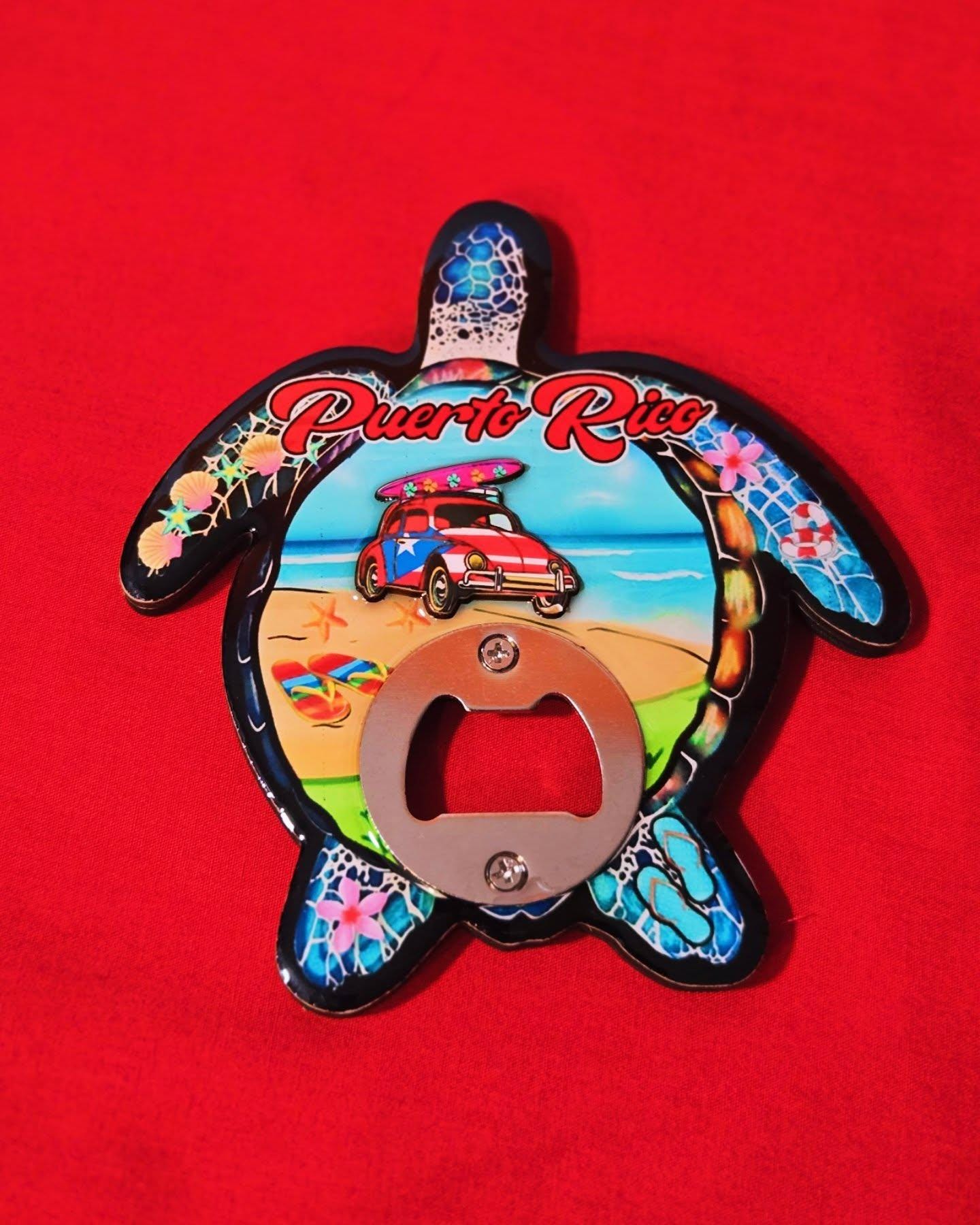 Puerto Rico refrigerator magnet & bottle opener