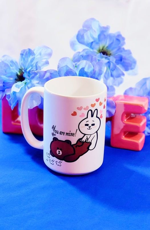 Sublimation Cony Brown Coffee, Tea, Hot Chocolate, Mug 15oz