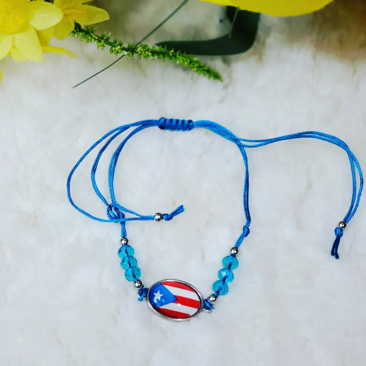 Adjustable Beaded Puerto Rico Flag Bracelets!