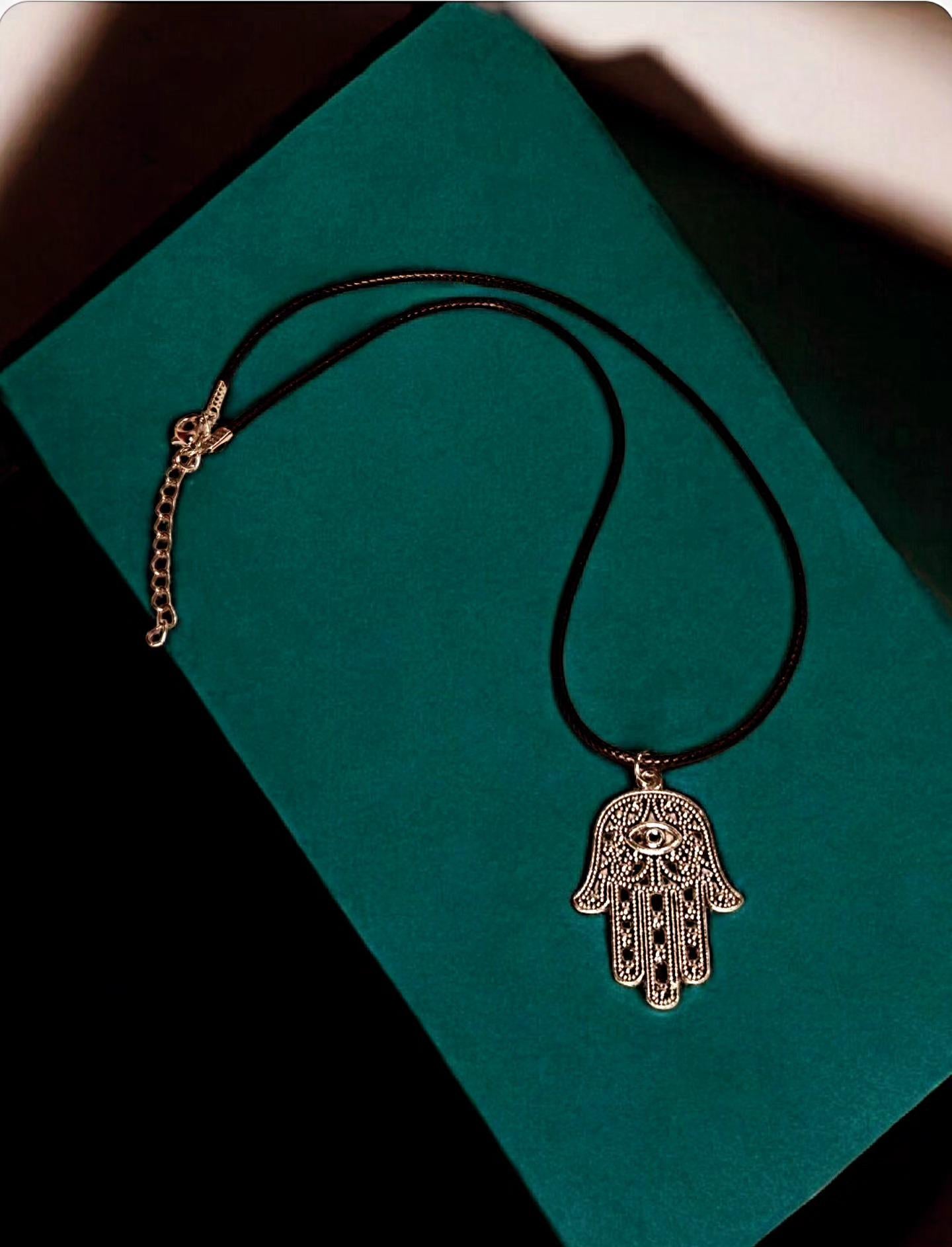 Eye of Horus, Hamsa Horus Hand, Protection Necklace