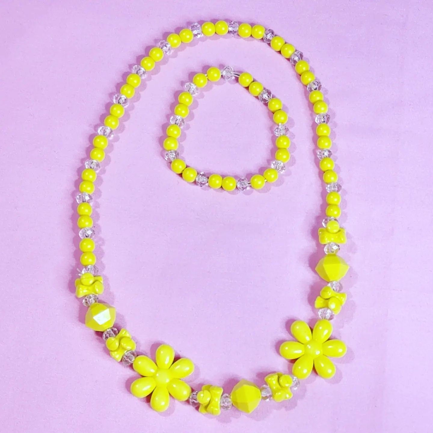 Adorable Kids Colorful Beaded matching Necklace & Bracelet