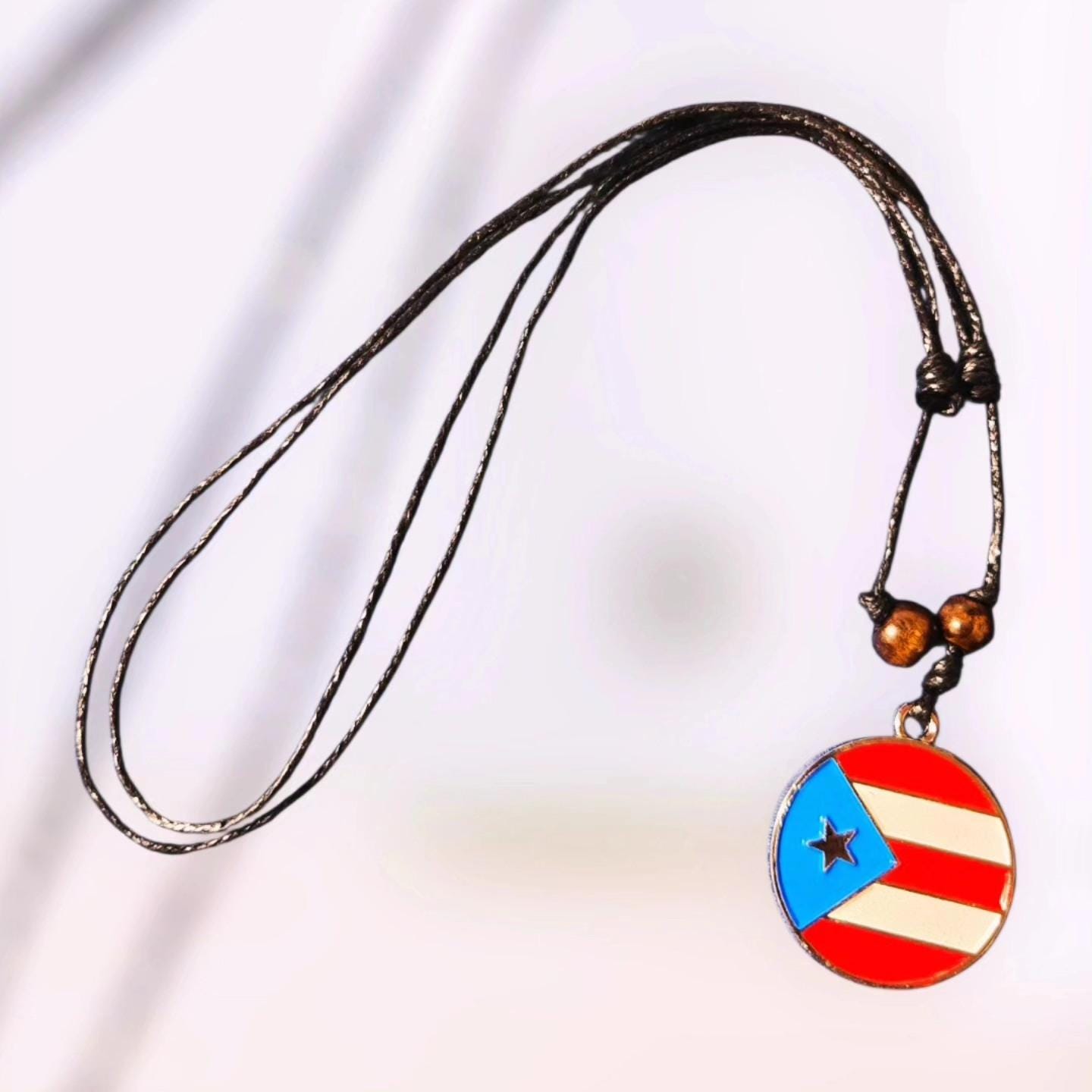 Puerto Rico Flag Necklace!