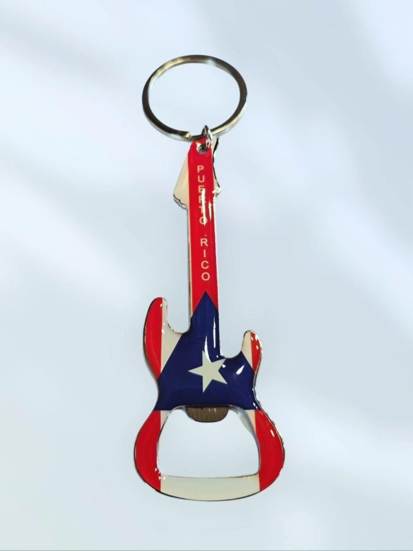 Puerto Rico Flag Bottle Opener/ Keychain