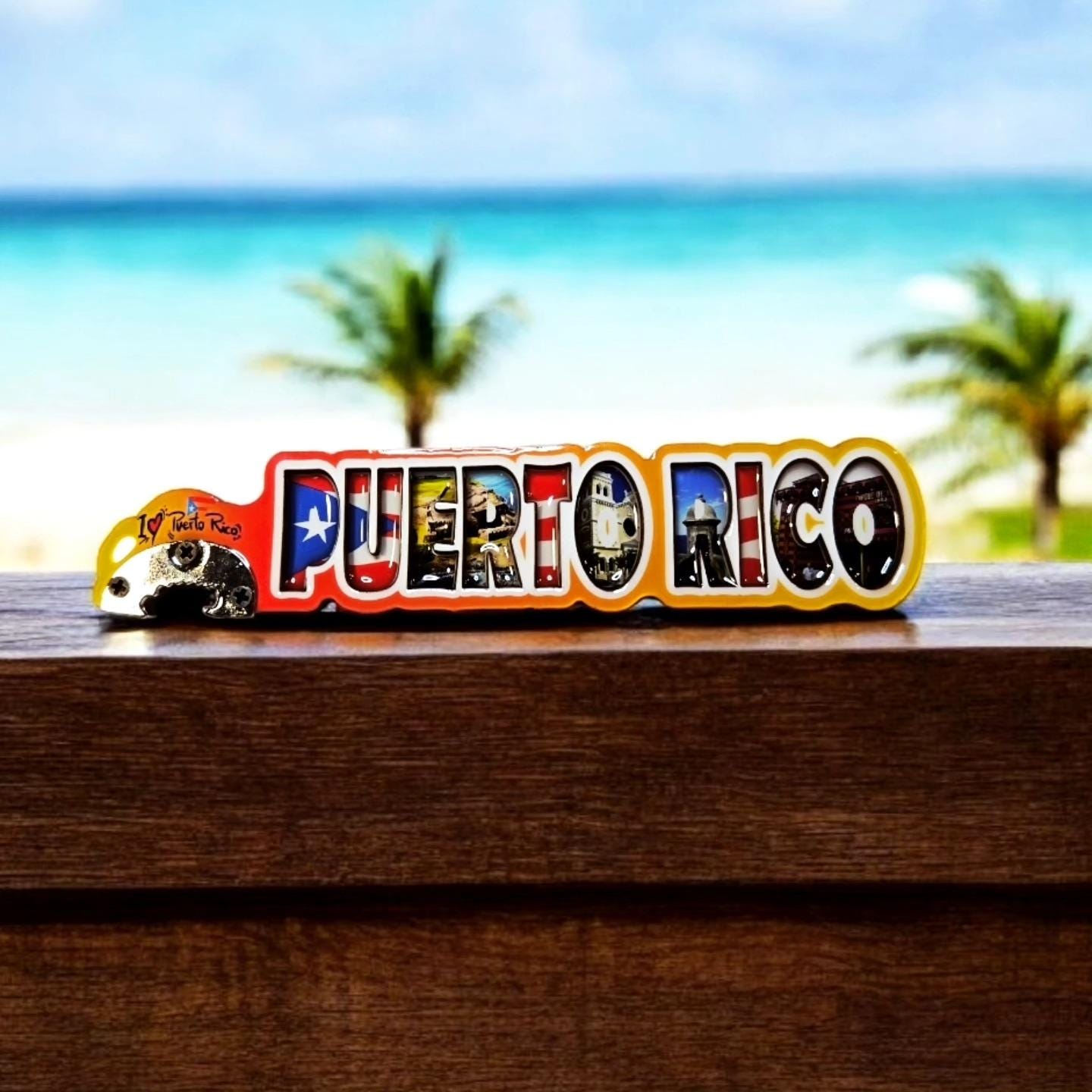 Puerto Rico Refrigerator Bottle Opener Magnet