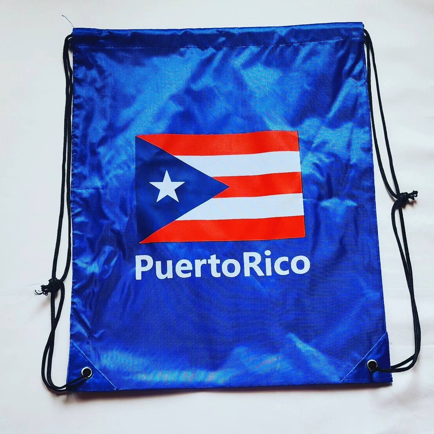 Puerto Rico Flag String Backpack 17x12inches