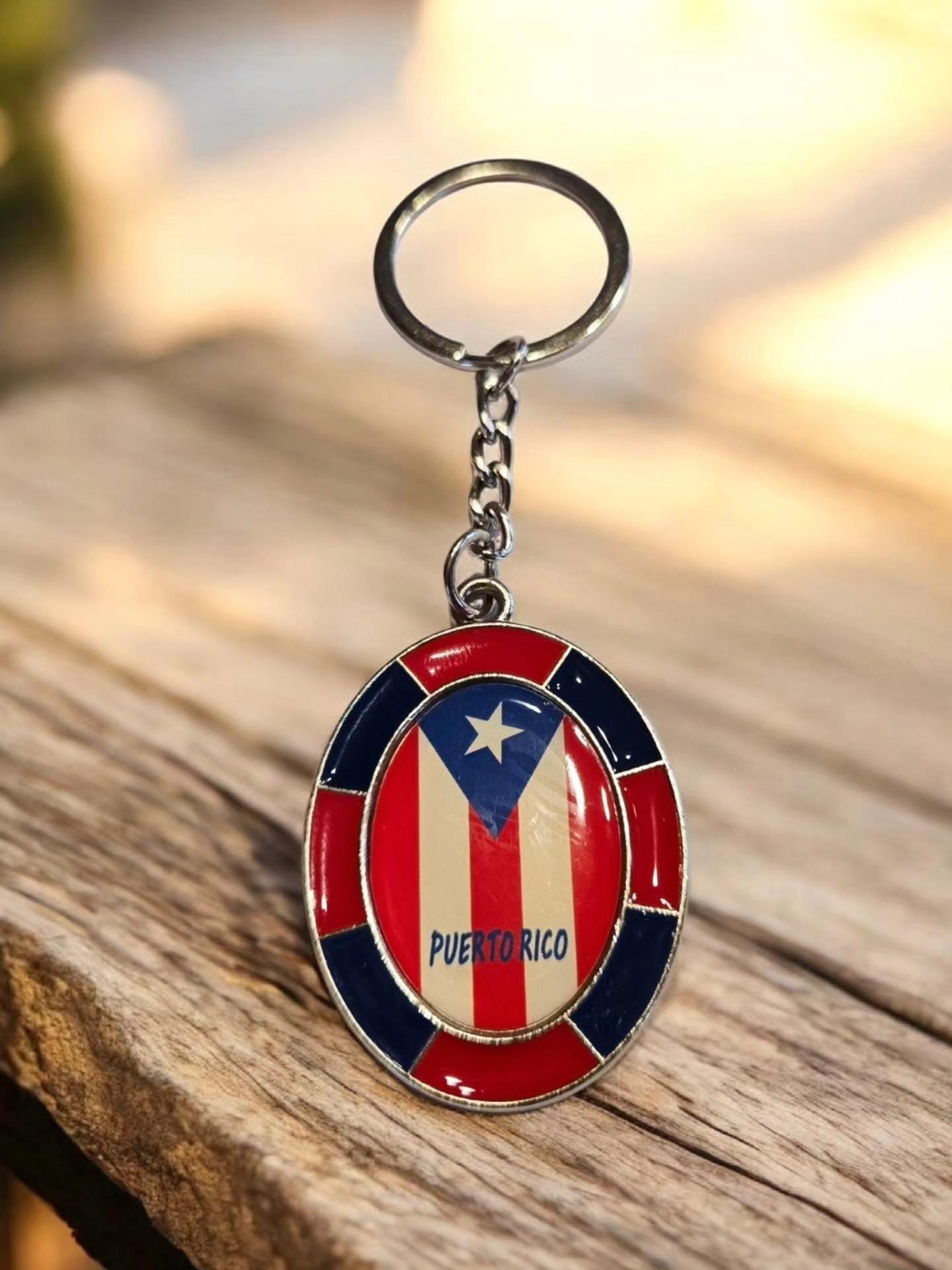 Puerto Rico Flag Keychain