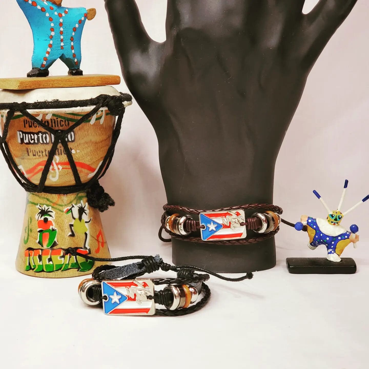 Puerto Rico Flag Adjustable Bracelets!