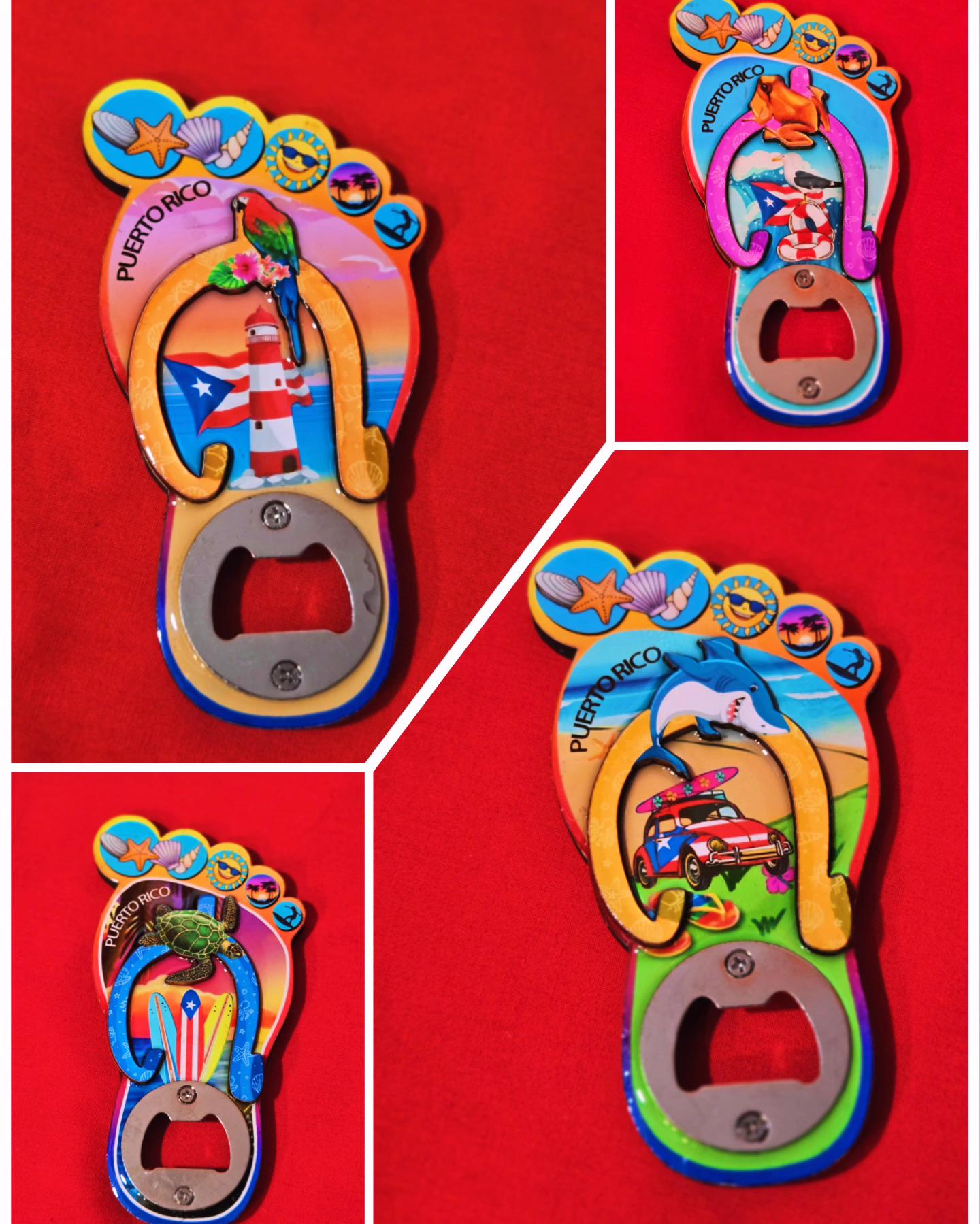 Puerto Rico refrigerator magnet & bottle opener