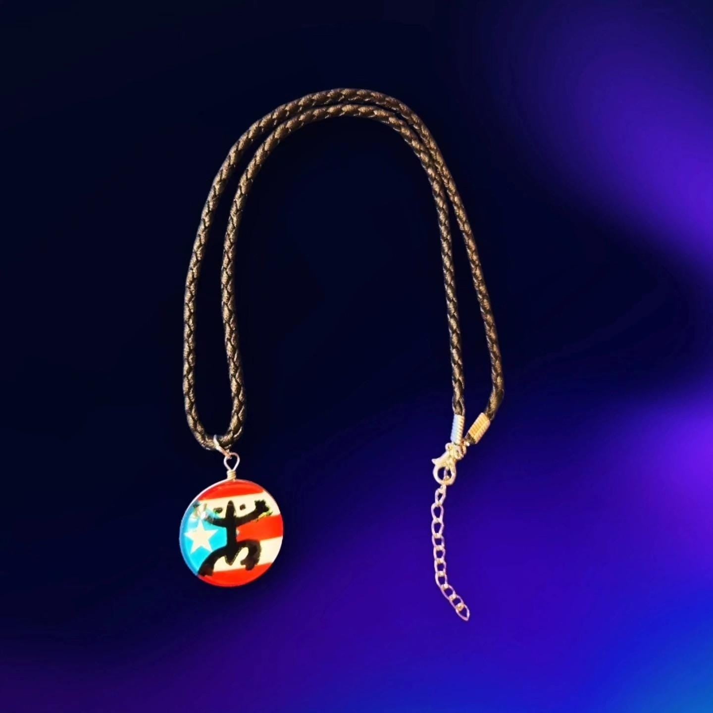 Puerto Rico Flag Necklace!