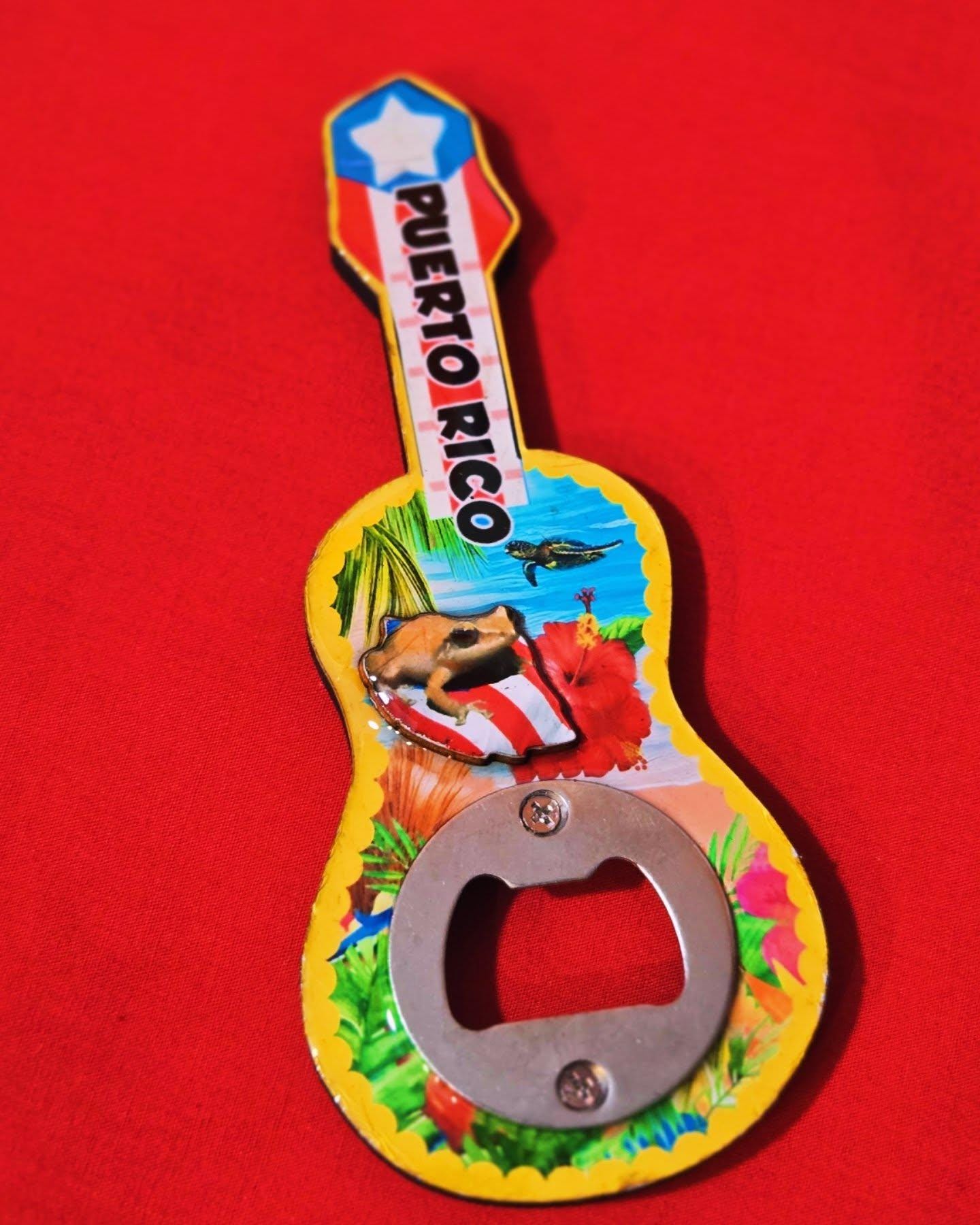 Puerto Rico refrigerator magnet & bottle opener