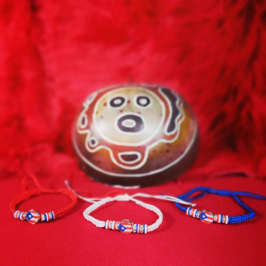 Adjustable Puerto Rico Flag Beaded Bracelets!